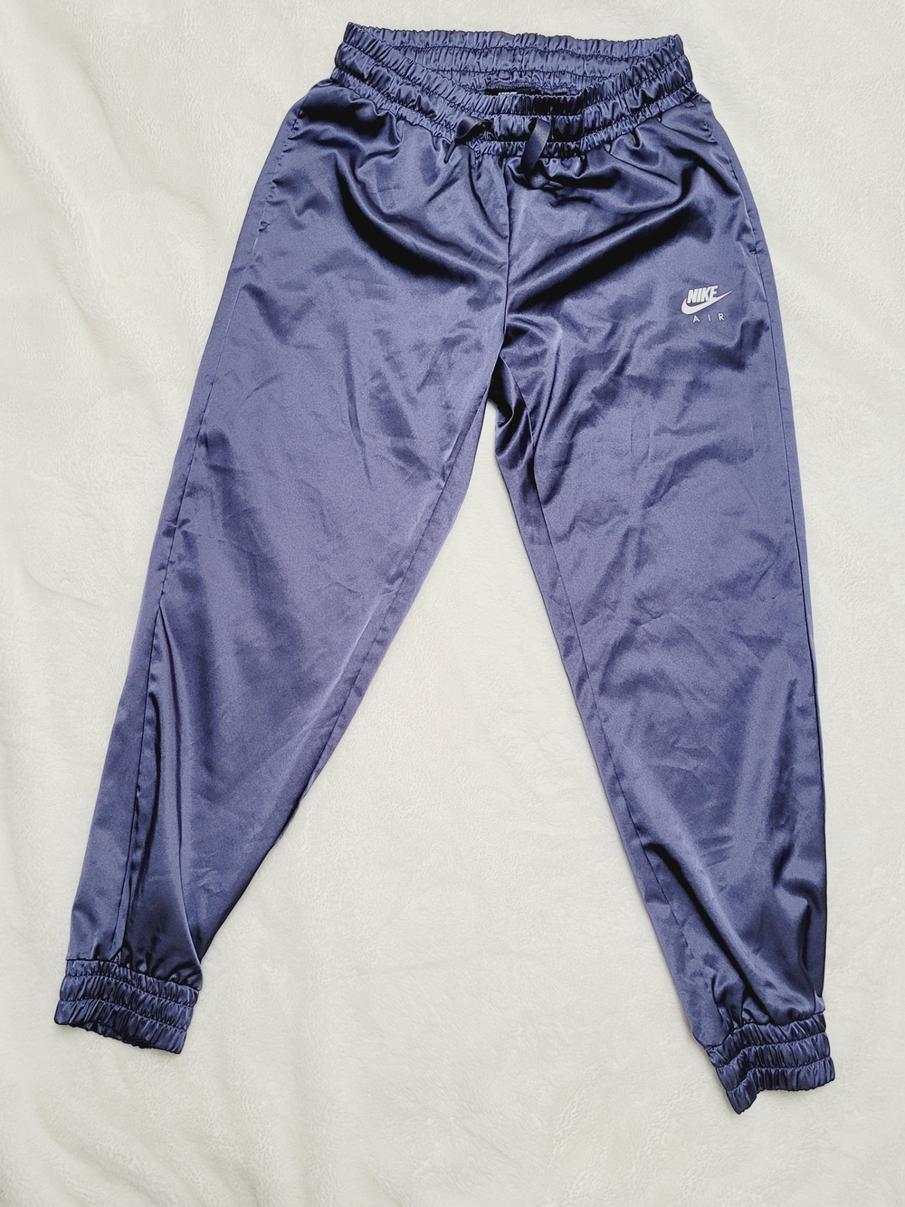 Nike Women's Satin Blue Track Pants